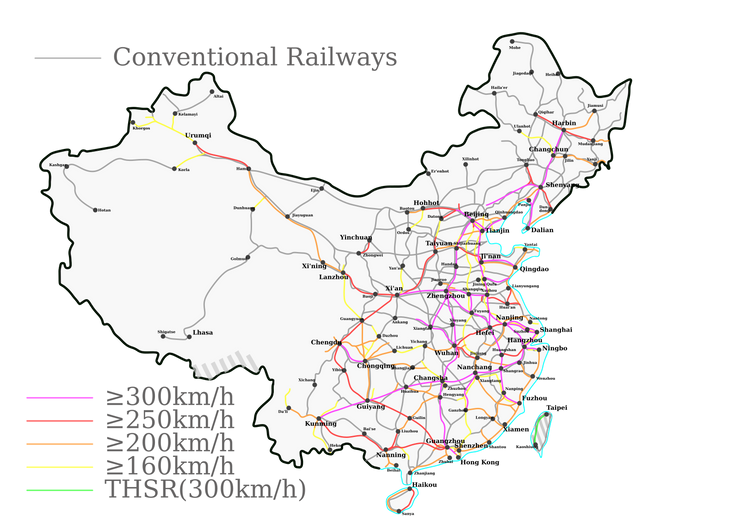 peta kereta api china