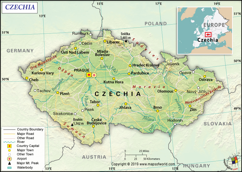 peta negara czechia czech republic