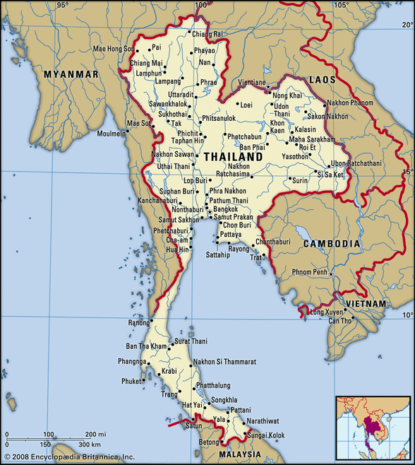 peta thailand hari ini