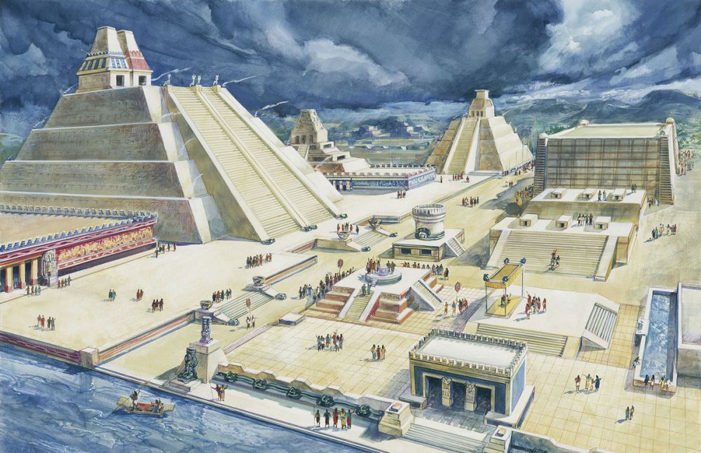 piramid besar suku aztec
