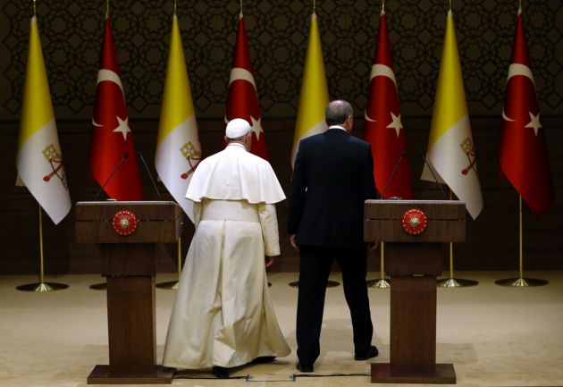 pope francis presiden tayyip erdogan