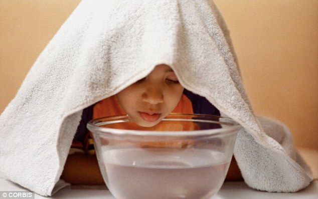 rawatan wap air panas untuk melegakan hidung tersumbat