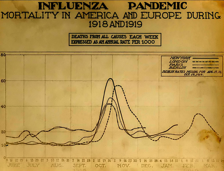 rekod kematian influenza sepanyol