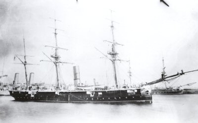salah sebuah kapal perang british di pulau san juan