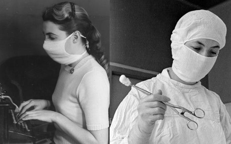 sejarah asal usul topeng muka elak bakteria virus