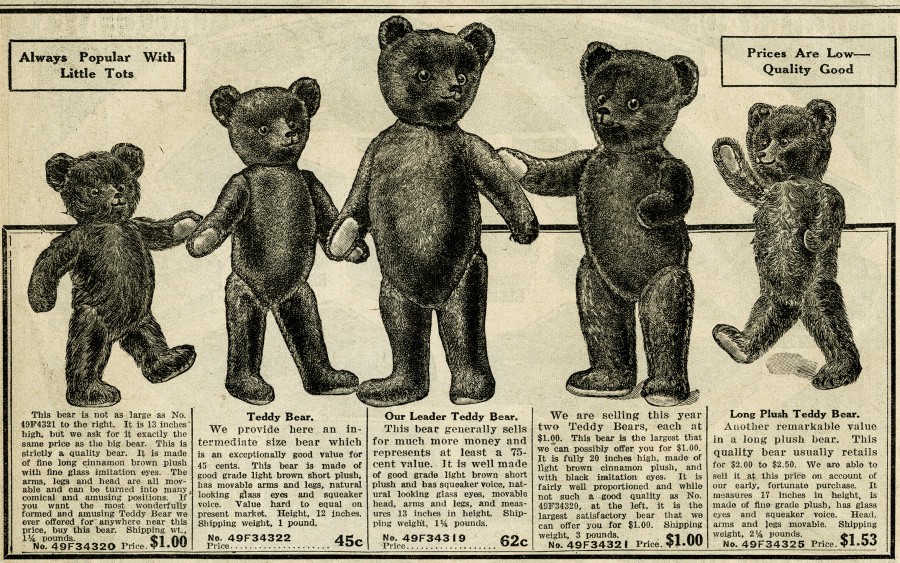sejarah patung teddy bear