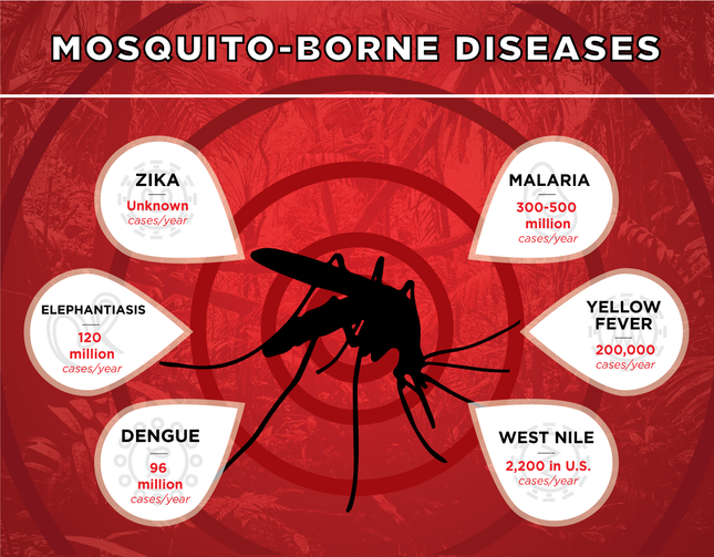 senarai penyakit bawaan nyamuk