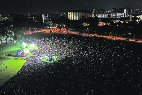 singapore elections 2015 rally at hougang stadium