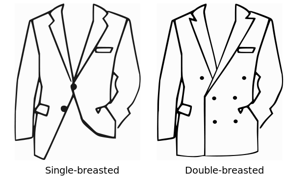 single dan double breasted kot