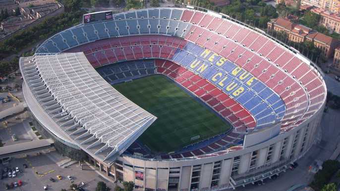 stadium camp nou barcelona sepanyol kedua paling besar dunia