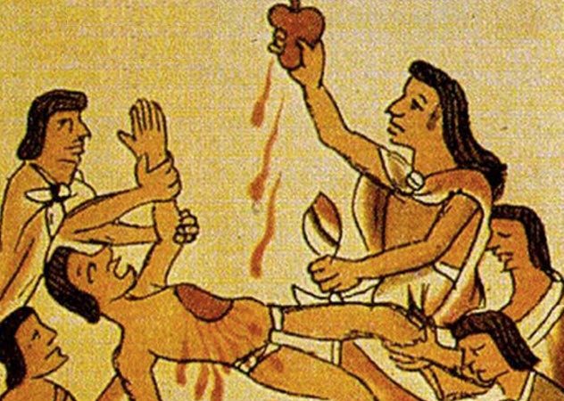 suku aztec mengeluarkan jantung mangsa korban