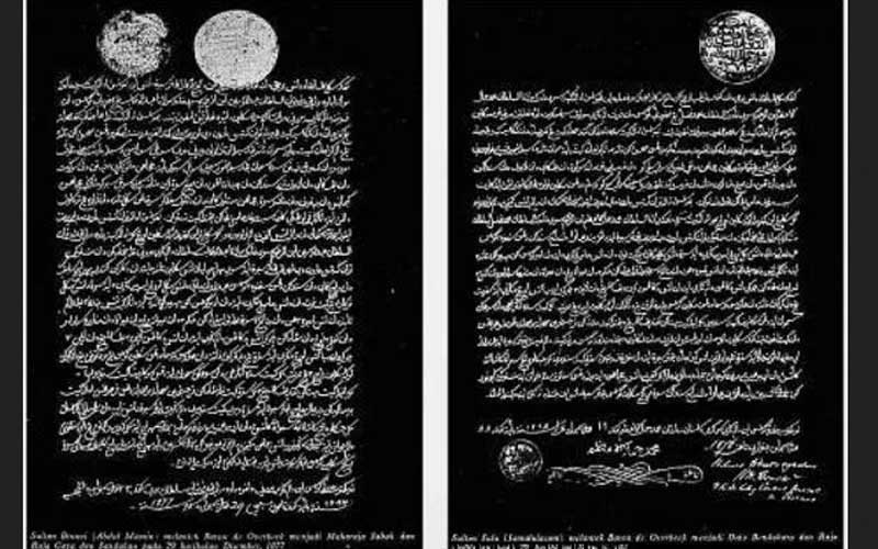 surat perjanjian sultan brunei overbeck