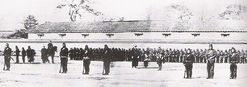 tentera shogun menerima latihan daripada pegawai perancis