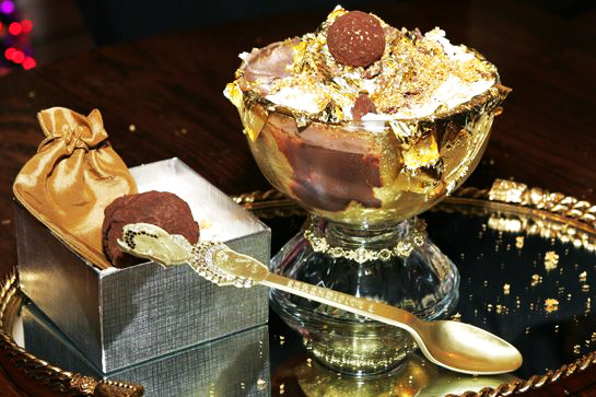 the frrrozen haute chocolate ice cream sundae
