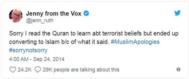 tweet oleh jennifer william tentang kisahnya memeluk islam