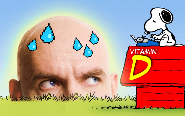 vitamin d kepala botak berpeluh
