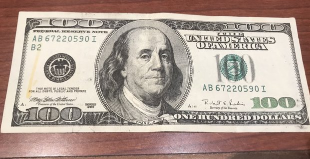 wang kertas 100 dolar siri tahun 1996