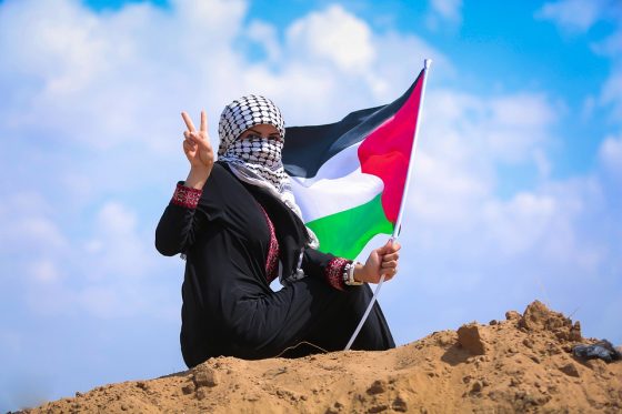 wanita palestin protes israel