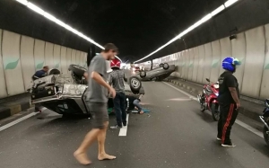 Nahas Terowong Menora: Laluan Terhalang Hampir Sejam, Trafik Sesak Teruk 5km
