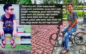 Kakak kepada mangsa kemalangan maut basikal memberikan respon kepada netizen