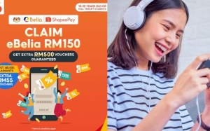 ShopeePay Tawar Jaminan Ganjaran Bernilai RM500 Bagi Setiap Penebusan Kredit eBelia RM150