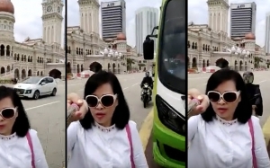 Video Pelancong Wanita Diragut Ketika 'Selfie' di Dataran Merdeka