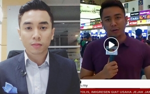 Wartawan TV3 Menyanyi Lagu Raya Ketika Liputan Secara Langsung, Dihentam Netizen